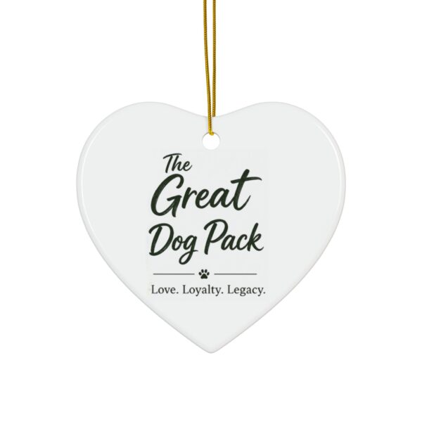 The Great Dog Pack Ceramic Ornament — Love. Loyalty. Legacy. - Image 5