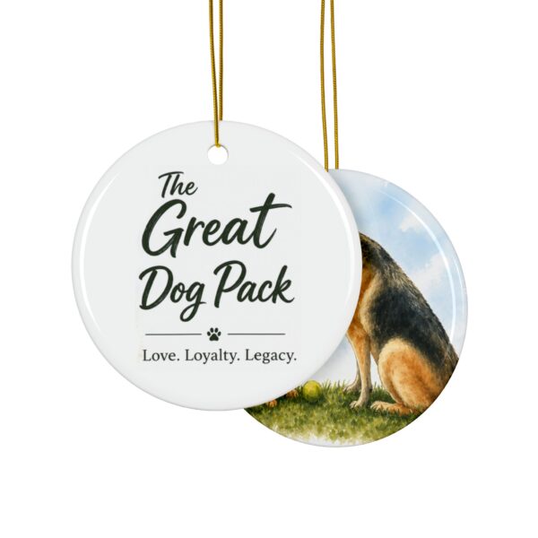 The Great Dog Pack Ceramic Ornament — Love. Loyalty. Legacy. - Image 3