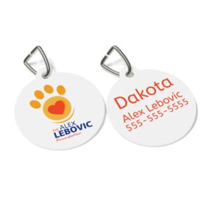 Alex Lebovic Foundation Personalized Pet ID Tag
