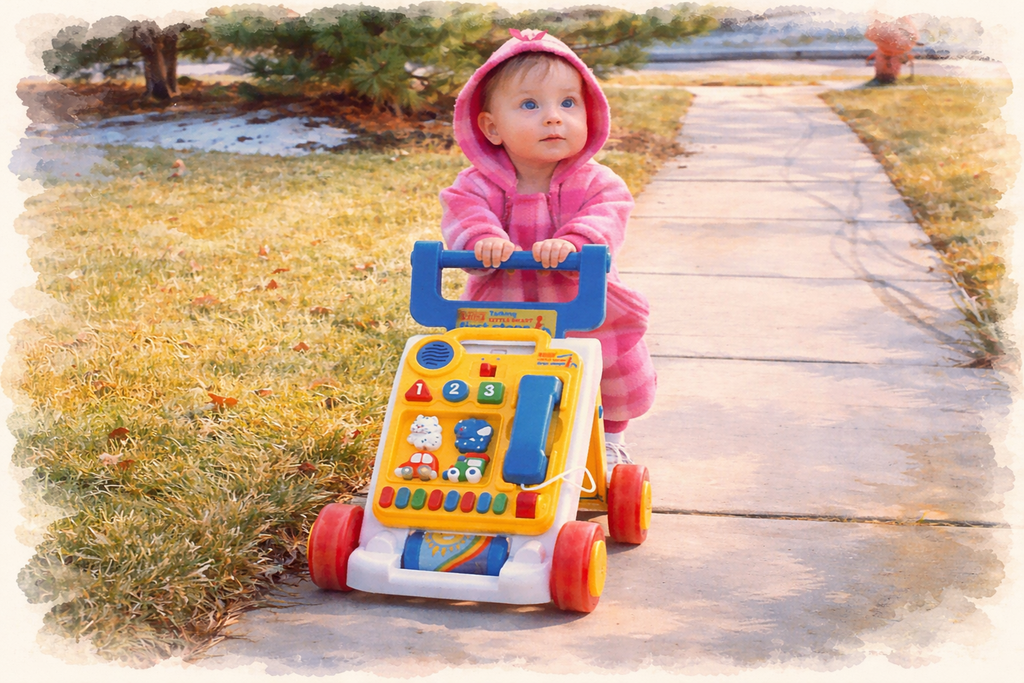 Alex Learning to Walk