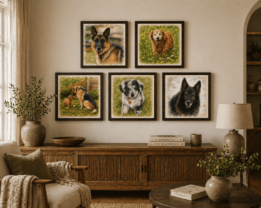 The Great Dog Pack – Framed Art Print Collection