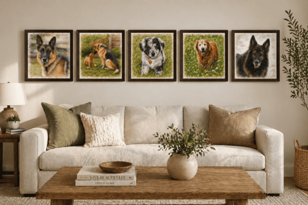 The Great Dog Pack – Framed Art Print Collection - Image 3