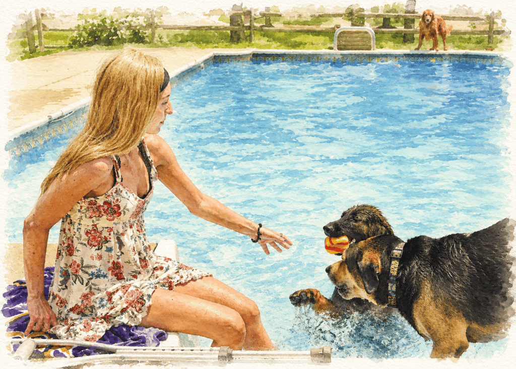 Alex at Brady's Pool