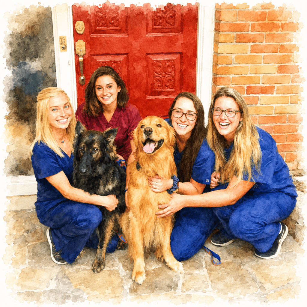 Alex and Her Vet School Roommates