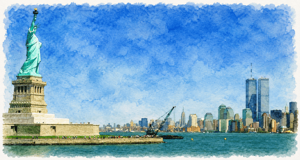 New York Skyline in the 1990s