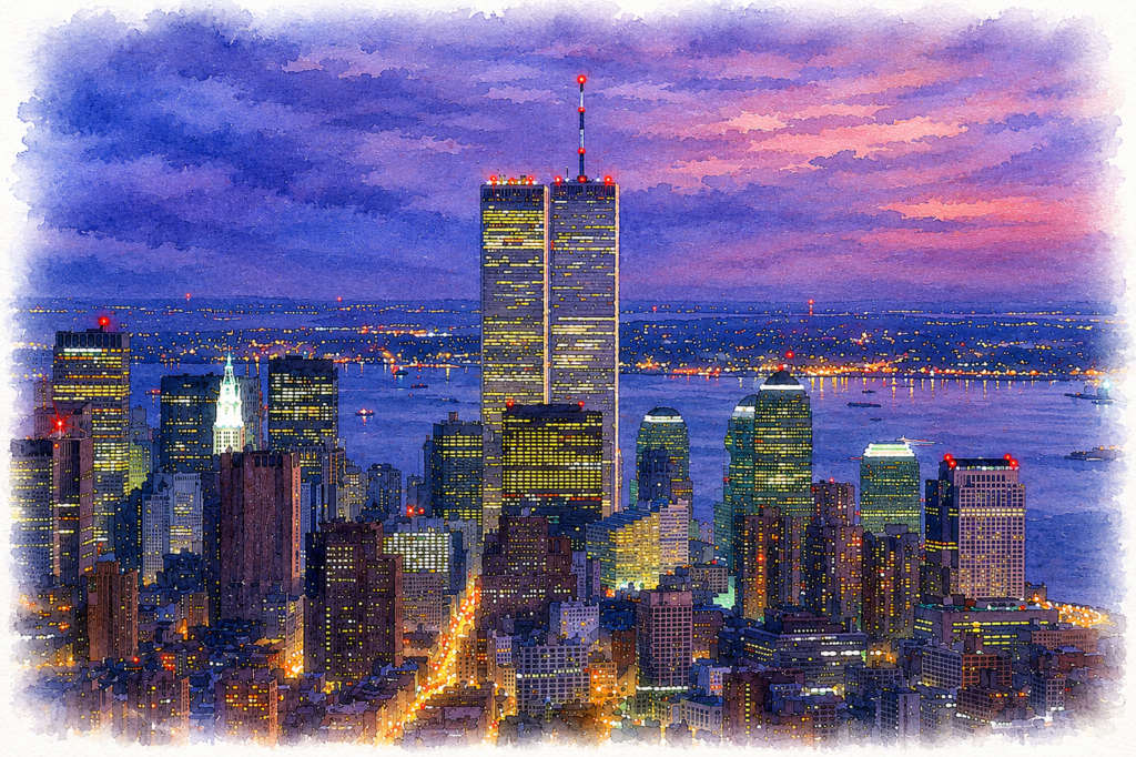 New York Skyline in the 1990s