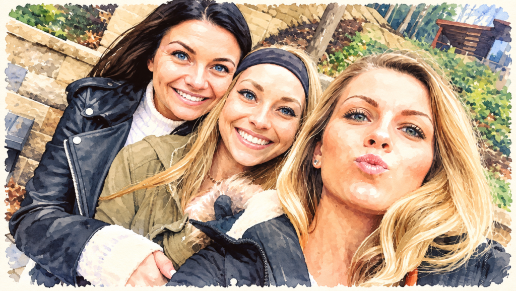 Meg, Alex and Abby