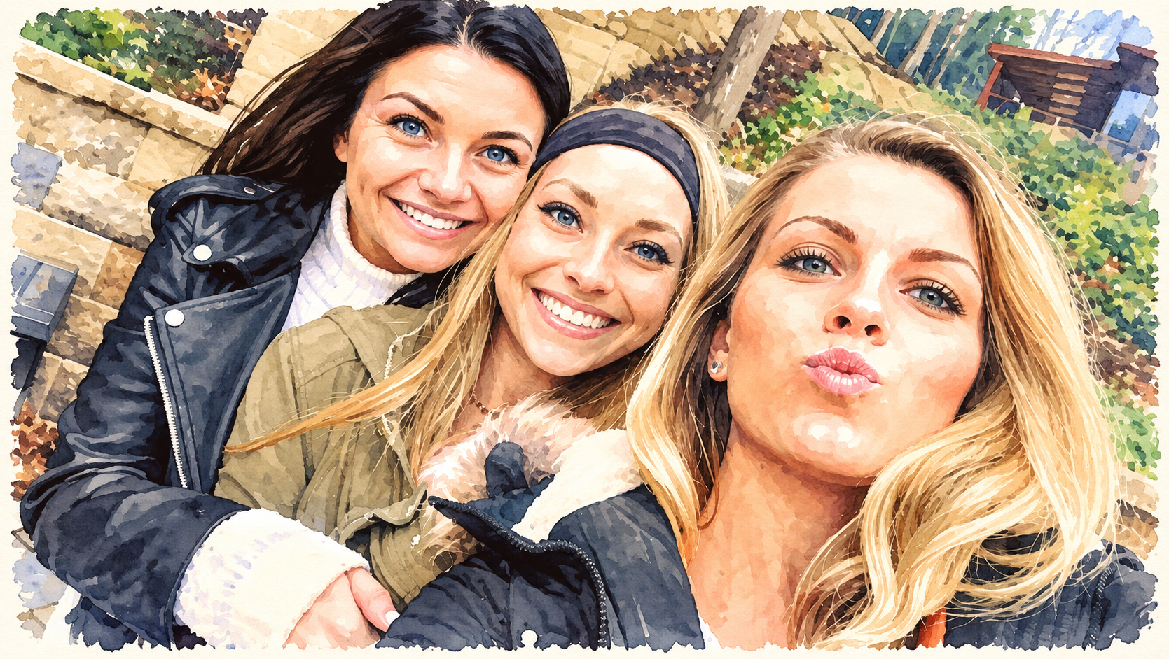 Meg, Alex and Abby